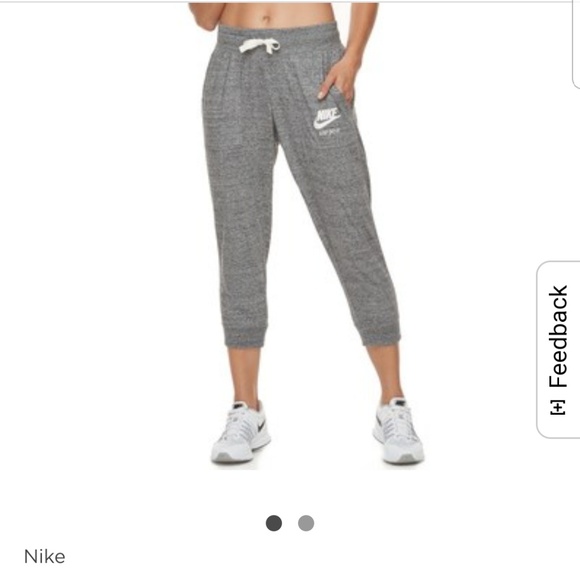 Nike Pants - Nike heather grey sweatpants capris xl